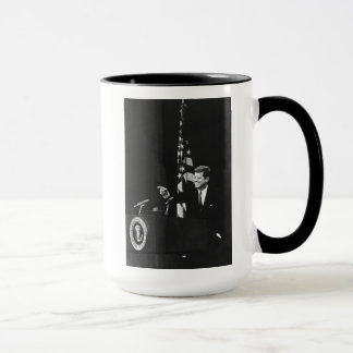 Taza Presidente estadounidense John Kennedy en conferen