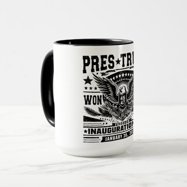 Taza Presidente Trump Ganó 2024 (Anverso izquierdo)