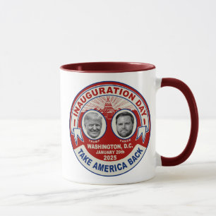 Taza Presidente Trump JD Vance Día de la Inauguración S