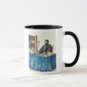 Taza Prestamista veneciano, de un libro ilustrado