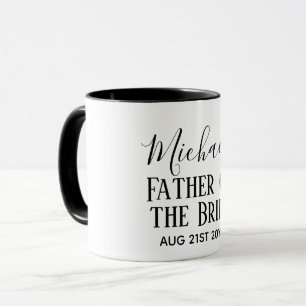 Taza PRESUPUESTO Bestman Groomsmen Regalos Black White