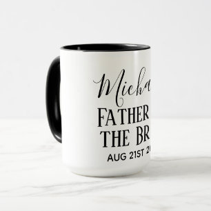 Taza PRESUPUESTO Bestman Groomsmen Regalos Black White