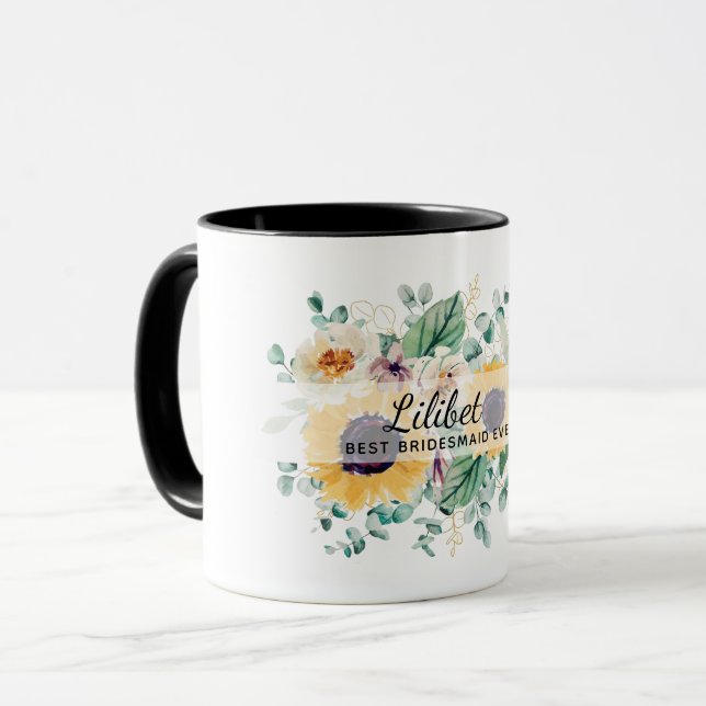 Taza PRESUPUESTO Novias de la dama de honor regalos de  (Anverso izquierdo)