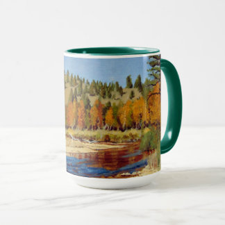 Taza Pretty Autumn Colorado Mountain Stream