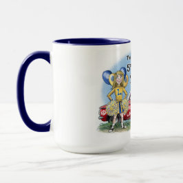 Taza Pretty Laurel High Cheerleader and Red Corvair