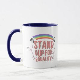 Taza Pride Month Rainbow Stand Up Coffee Mug 