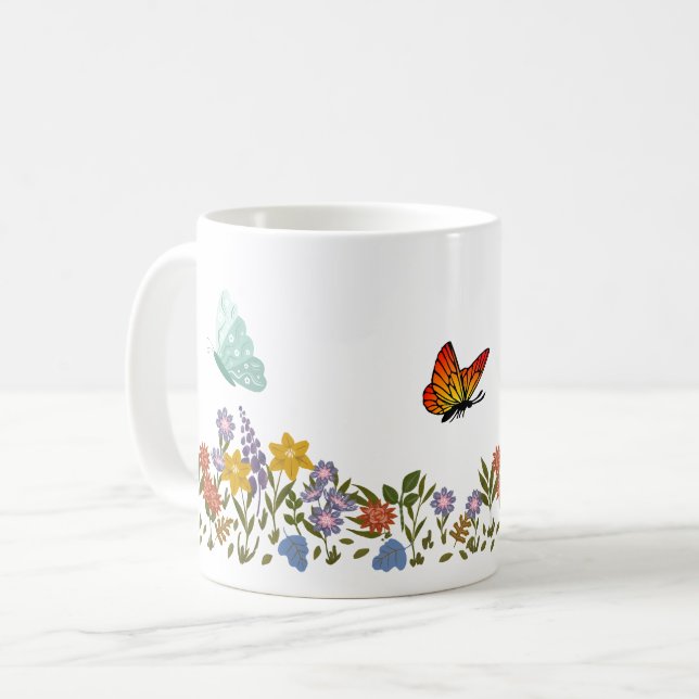Taza primavera de cafe (Anverso izquierdo)