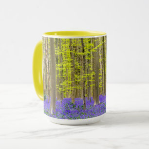 Taza Primavera en el bosque azul
