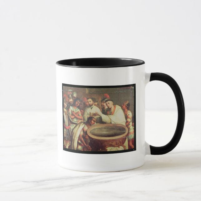 Taza Primer bautismo de los indios de los Dominicans (Derecha)