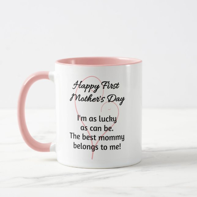 Taza Primer café materno para niña (Izquierda)