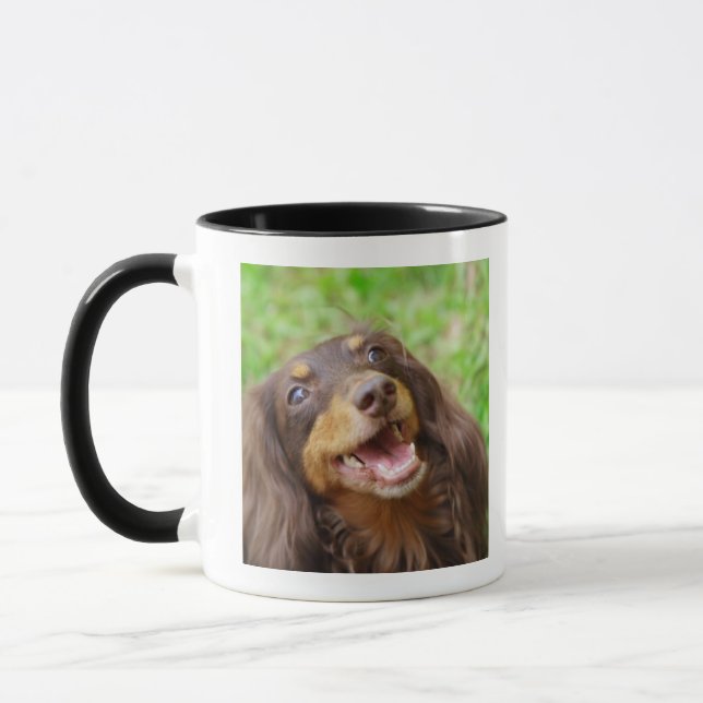 Taza Primer de un perro del Dachshund (Izquierda)