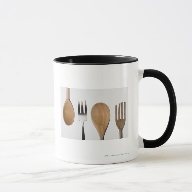 Taza Primer de una bifurcación con una cuchara de (Derecha)