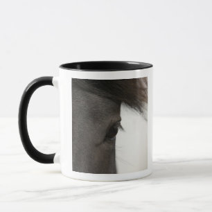 Taza Primer del ojo y del pelo del caballo