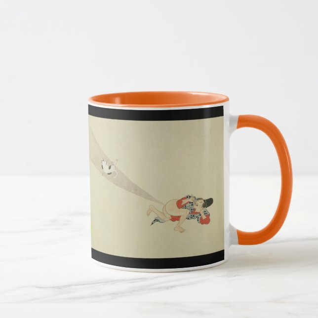 Taza Primer Desplazamiento, antiguas batallas de arte j (Derecha)