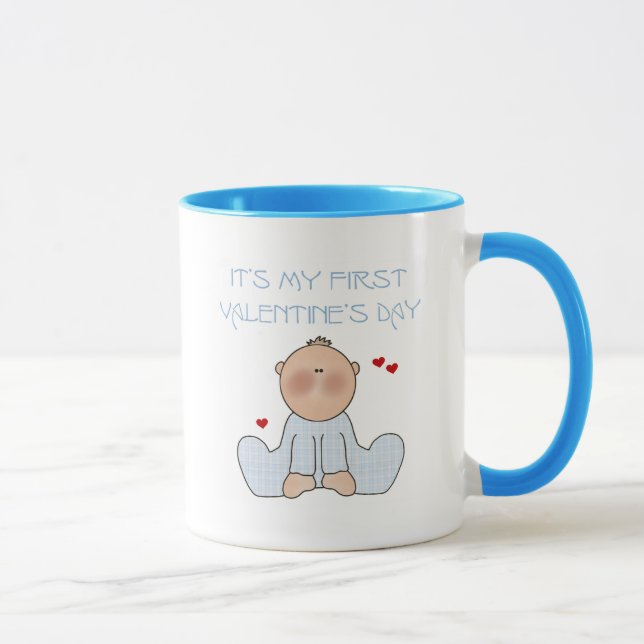 Taza Primer el día de San Valentín del bebé (Derecha)