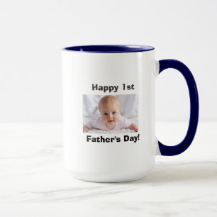 Taza Primer encuentro del Día del Padre con foto del Pe