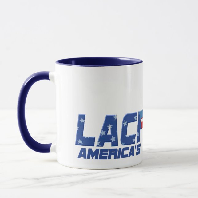 Taza Primer engranaje del deporte de LaCrosse América (Izquierda)