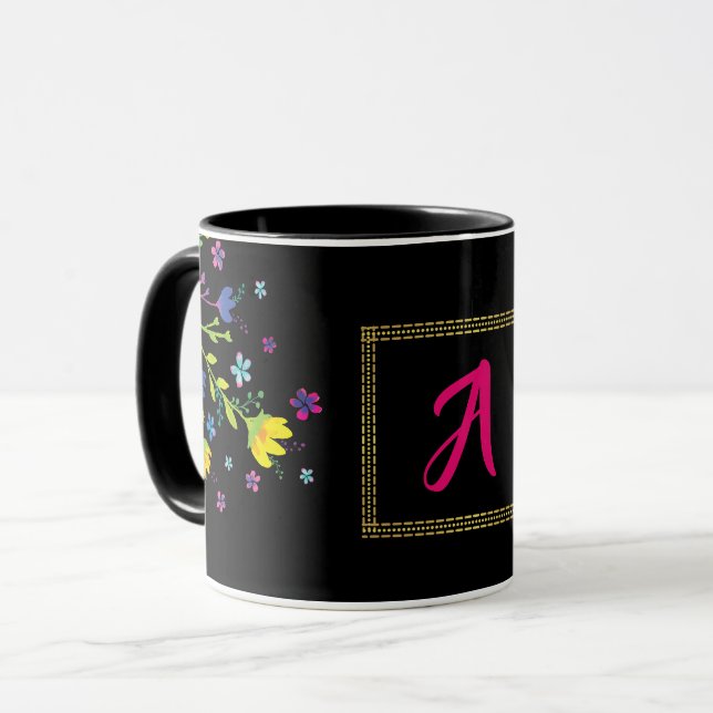 Taza Primer jardín nocturno mágico personalizado (Anverso izquierdo)