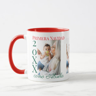 Taza Primer Navidad en español como abuela personalizad