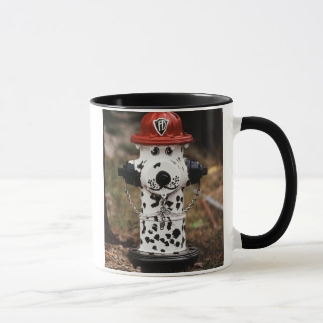 Taza Primer plano de boca de incendios (Derecha)