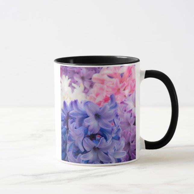 Taza Primer plano de planta de jacinto (Derecha)