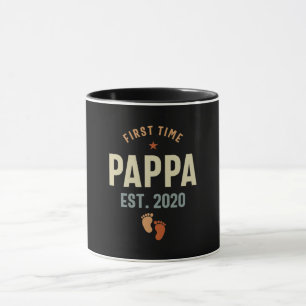 Taza Primer regalo de Pappa Est 2020 Daddy