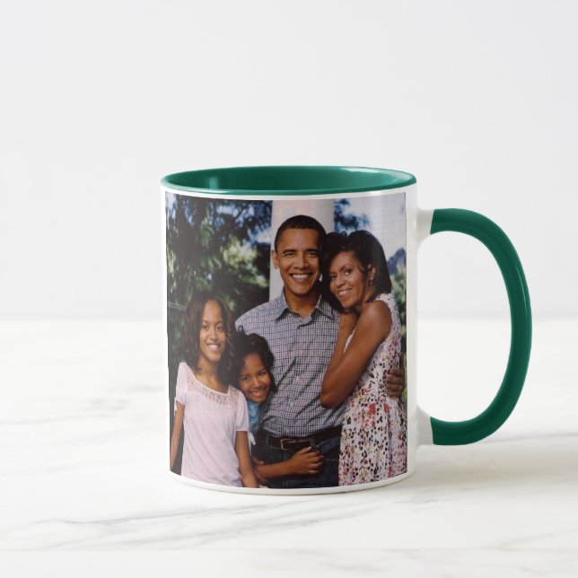 Taza Primera familia de presidente Obama América (Derecha)