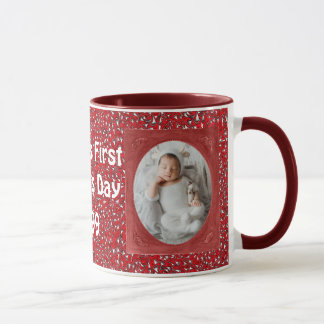 Taza Primera foto personalizada del Día del Padre de pa