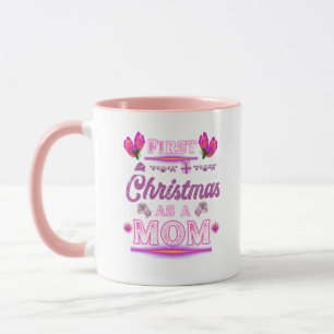 Taza Primera Navidad como madre de una niña bebé