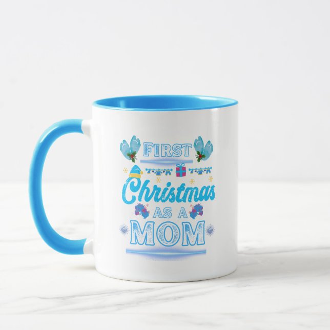 Taza Primera Navidad como Mamá de un Niño (Izquierda)