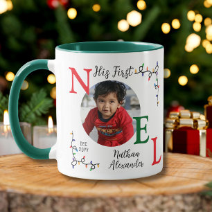 Taza Primera Navidad del Niño Festiva Primera Noel Foto