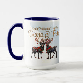 Taza Primera Navidad juntos - adorno de personalizable