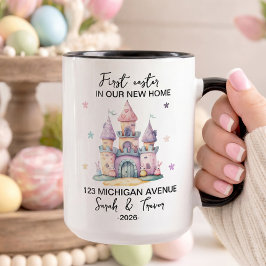 Taza Primera Pascua Personalizada en Nuestra Nueva Casa