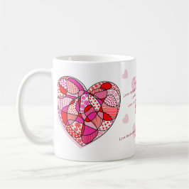 Taza Primero Corinthians 13 Love Verses Heart Mug