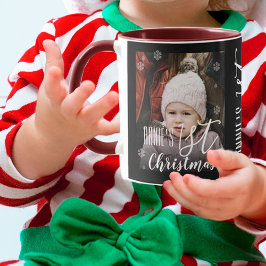 Taza Primeros niños de Navidad y Navidades del lago de 