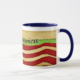 Taza Primitiva gloria vieja Dios bendiga a Estados Unid