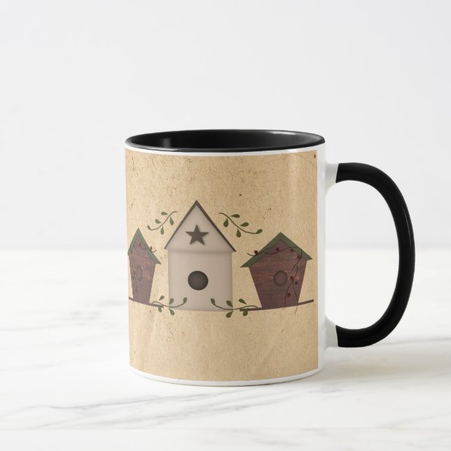 Taza Primitive Birdhouses Mug (Derecha)