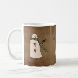 Taza Primitive Snowman Mug
