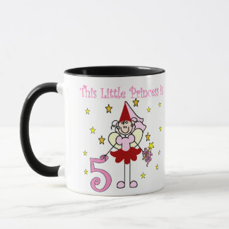 Taza Princesa de hadas 5to cumpleaños
