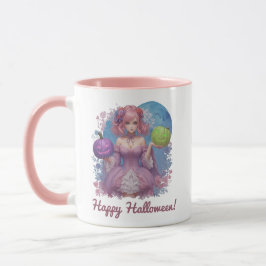 Taza Princesa de Halloween en tonos pastel