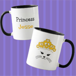 Taza Princesa del Pequeño Gato del personalizable