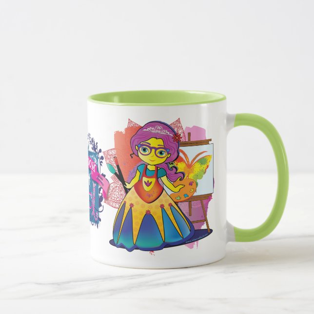 Taza ¡Princesa Mug del arte! (Derecha)