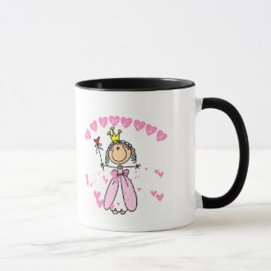 Taza Princesa Stick Figure Tshirts y regalos del