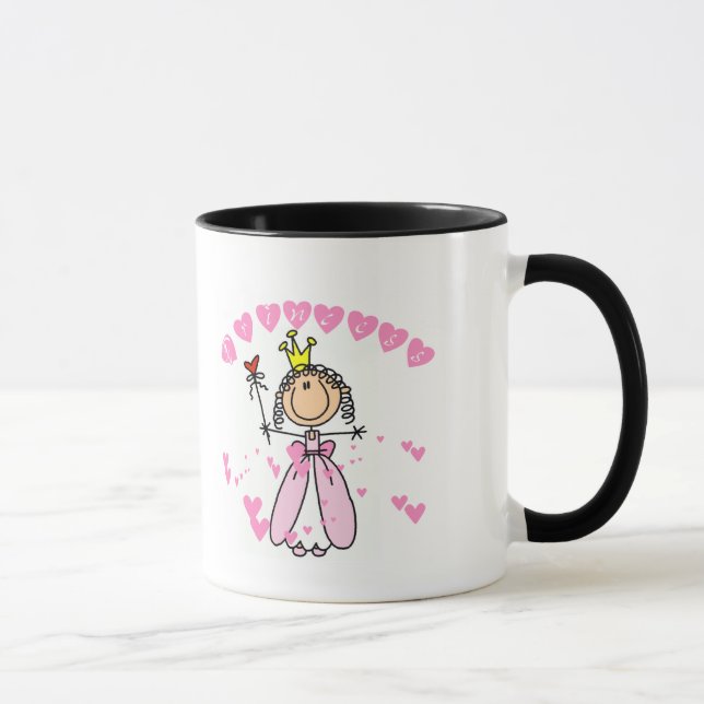 Taza Princesa Stick Figure Tshirts y regalos del (Derecha)