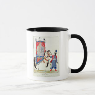 Taza Princesa turca en su manera a la mezquita