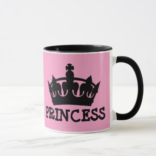 TAZA PRINCESO BOMBAS DE CAFÉ ROSA