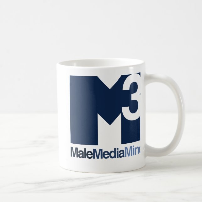 Taza principal del logotipo de la mente masculina (Derecha)