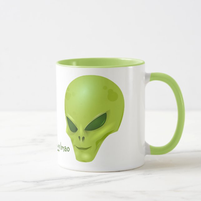 Taza principal extranjera verde (lmao ayy) (Derecha)
