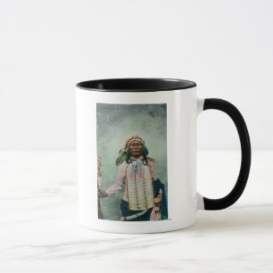 Taza Principal retrato de la cola del hierro de Siux