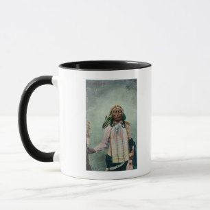 Taza Principal retrato de la cola del hierro de Siux